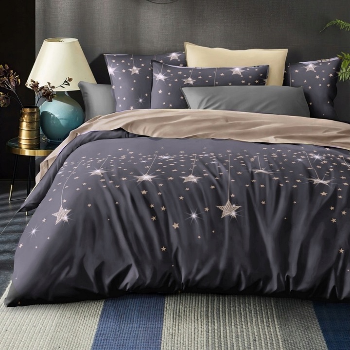 POŚCIEL 200x220 +2x POSZEWKA +PRZEŚCIERADŁO DESIGN