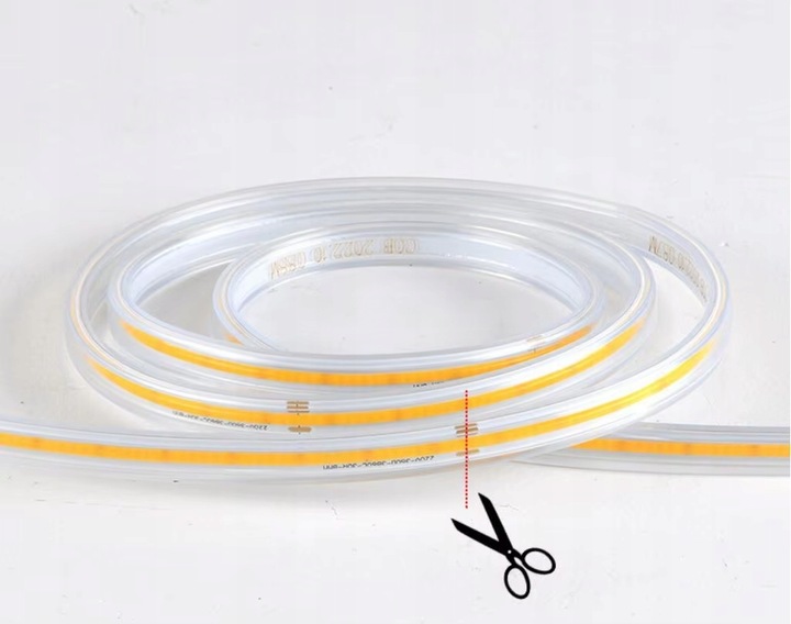 Taśma LED Neon COB 24V 10m 320 diod 4000K BIAŁA NEUTRALNA WODOODPORNA