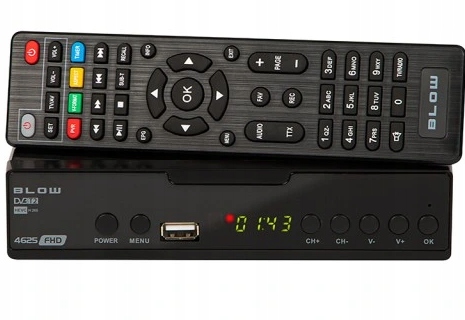 DEKODER TUNER CYFROWY TELEWIZJI NAZIEMNEJ DVB-T2 H.265 USB TIMESHIFT PVR