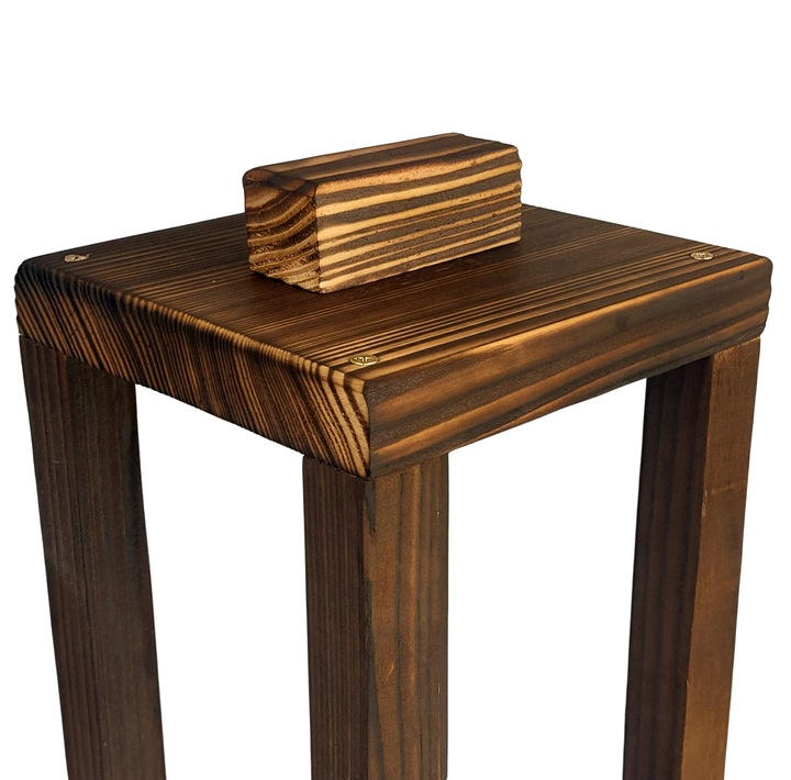 Lampion Na Cmentarz Baza Na Stroik Duży 39 cm XXL + Serduszko z Grawerem