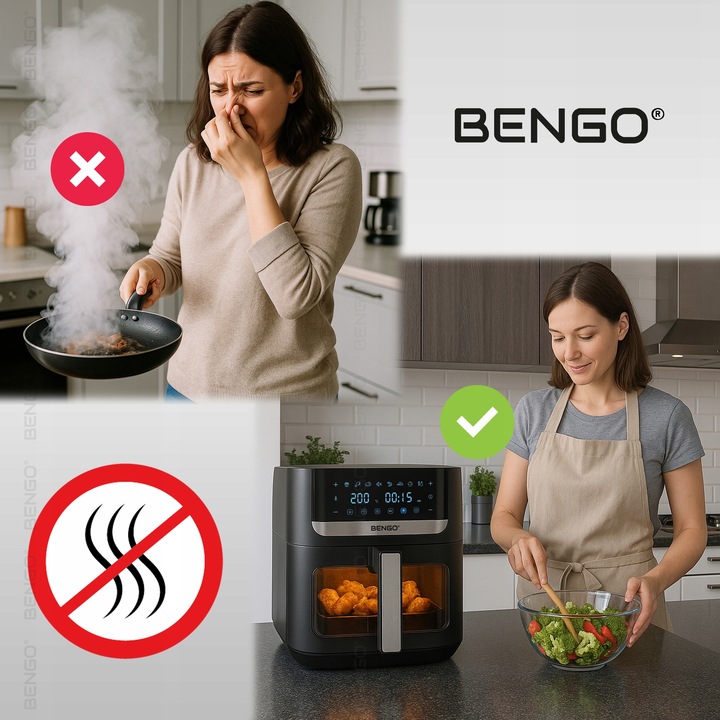 Frytkownica beztłuszczowa AIRFRYER grillowanie nieprzywierająca DUŻA