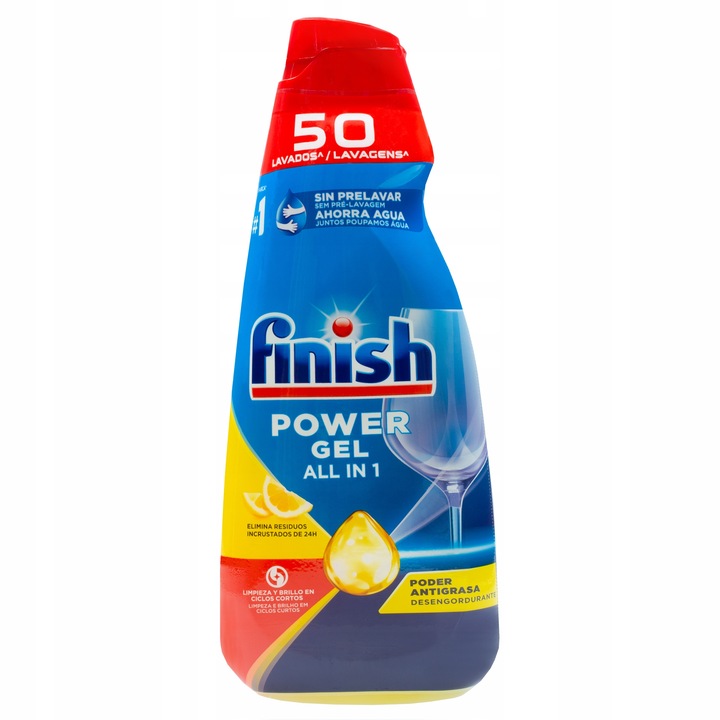 Finish Żel do zmywarki all in one 2x 1000ml Mix Zapach 100 Myć