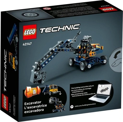 KLOCKI LEGO TECHNIC 42147 WYWROTKA KOPARKA 2 W 1