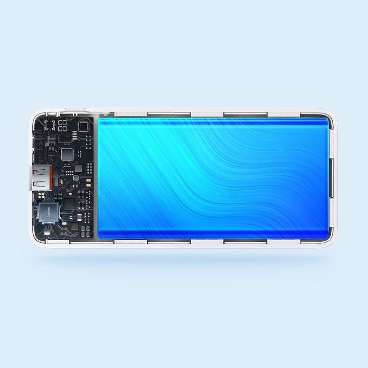 Powerbank Baseus Airpow 20W 10000mAh z kablem Baseus Simple Series USB-A -