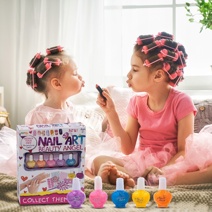 ZESTAW DO PIELĘGNACJI STUDIO SALON PAZNOKCI LAKIER DLA DZIECI DZIEWCZYNKI