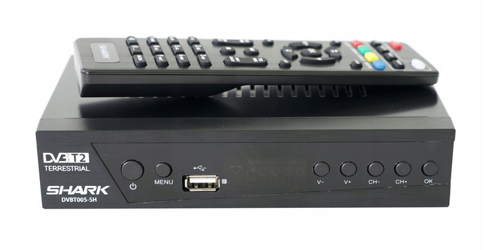 TUNER DEKODER DVBT2 TV NAZIEMNEJ DVB-T2/C HEVC H.265 FHD PILOT HDMI