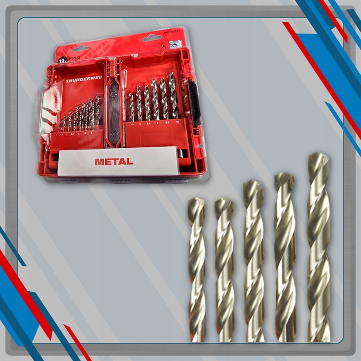 Wiertła do metalu zestaw wierteł hss-g mm wiertło 19 szt komplet Milwaukee