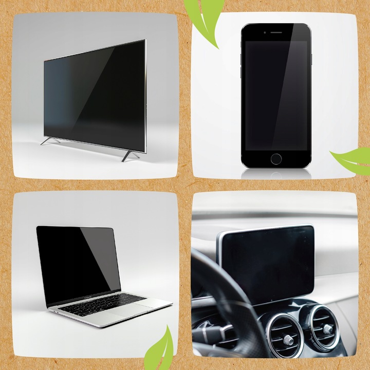 PŁYN DO CZYSZCZENIA EKRANÓW TV LCD LCD MONITORÓW ZESTAW Z MIKROFIBRĄ x2 -