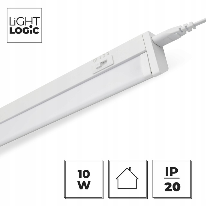 Oprawa podszafkowa listwa meblowa LL RILAK LED CCT 10W biała zmian