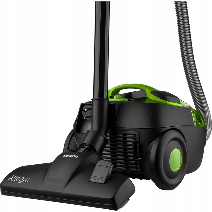 Mocny odkurzacz bezworkowy 890W HEPA dla alergików 76 dB Sencor SVC 510GR