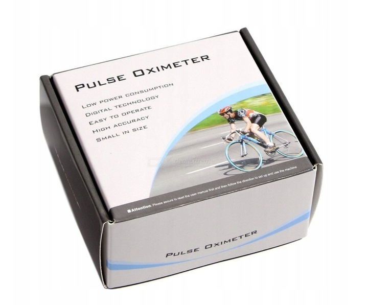 PULSOKSYMETR WRAZ Z BATERIAMI PULSOMETR PULSOKSYMETR NA PALEC