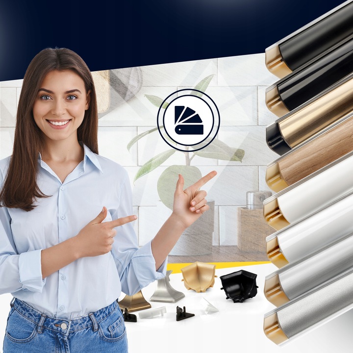 Listwa Przyblatowa Kuchenna do Blatu Blatowa PCV MINI DĄB SONOMA 3mb