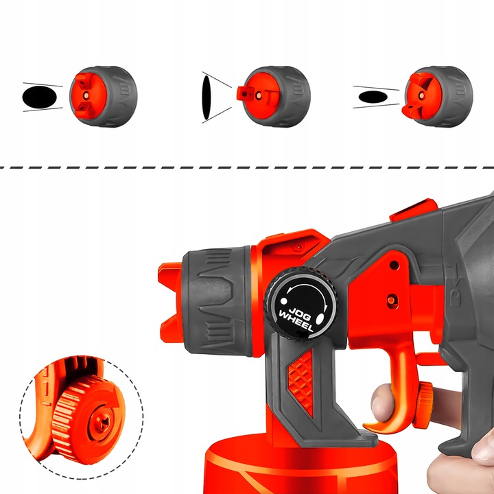 Pistolet Do Malowania Ścian Elektryczny Agregat Malarski 3 Dysze 70DIN