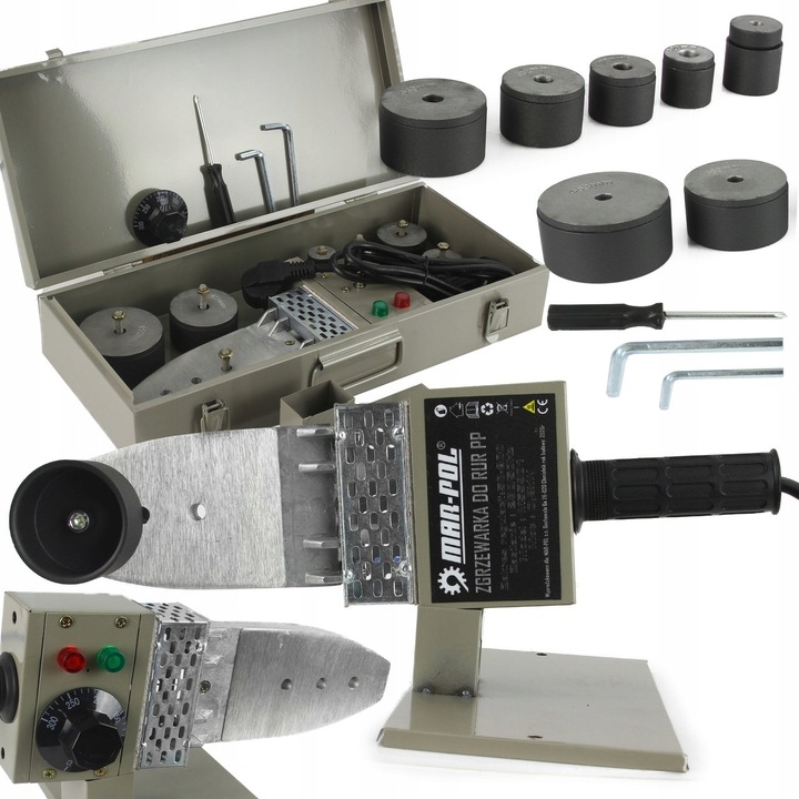 ZGRZEWARKA DO ZGRZEWANIA RUR PP PCV 1200W 16-63mm