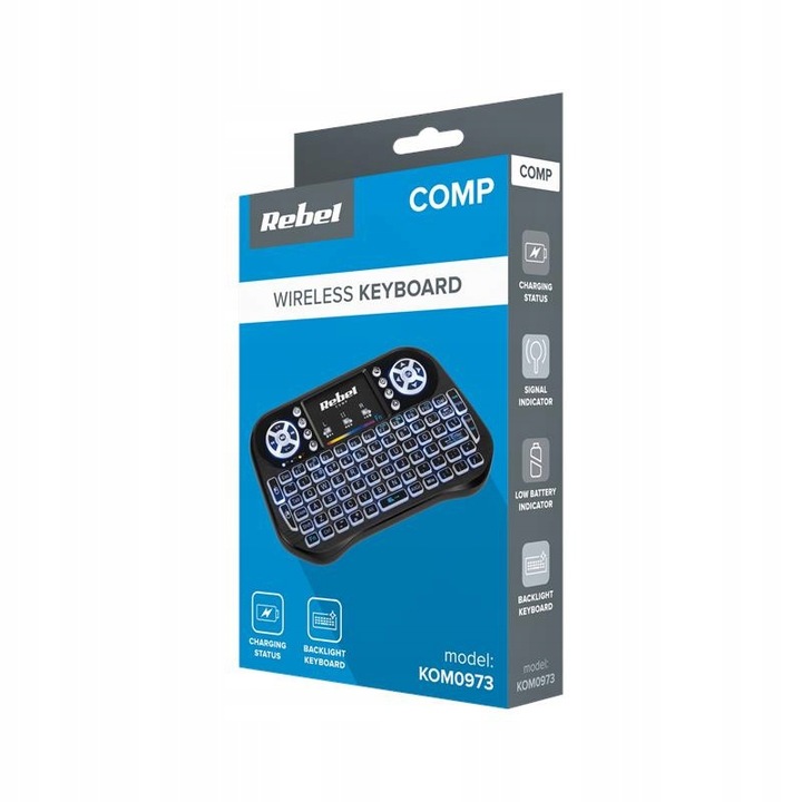 KLAWIATURA BEZPRZEWODOWA TOUCHPAD SMART TV ANDROID