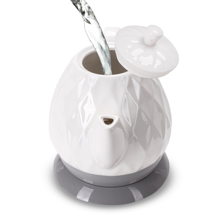 CZAJNIK ELEKTRYCZNY BEZPRZEWODOWY CERAMICZNY KAMILLE 1200 W 1,5 L