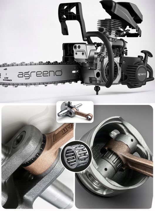 PIŁA SPALINOWA PILARKA ŁAŃCUCHOWA 5,7km 2x łańcuch prowadnica 2x Olej