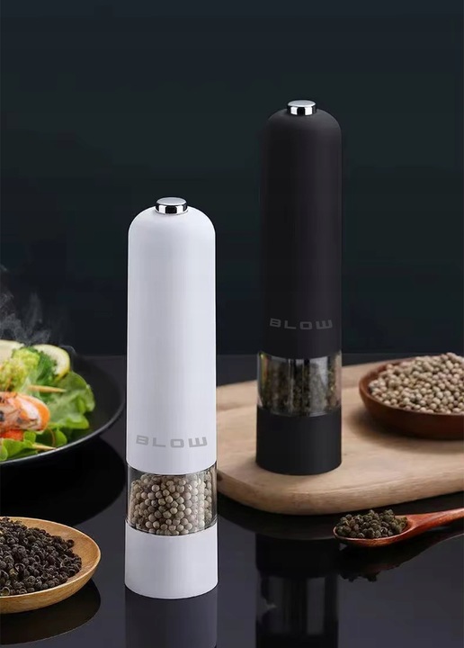 ELEKTRYCZNY MŁYNEK DO SOLI I PIEPRZU PRZYPRAW REGULACJA MIELENIA ZESTAW 2x