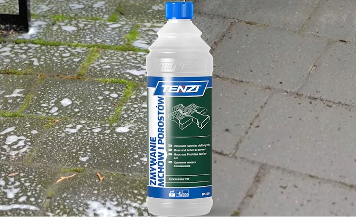 TENZI ZMYWANIE MCHÓW POROSTÓW Preparat do czyszczenia kostki brukowej 1L