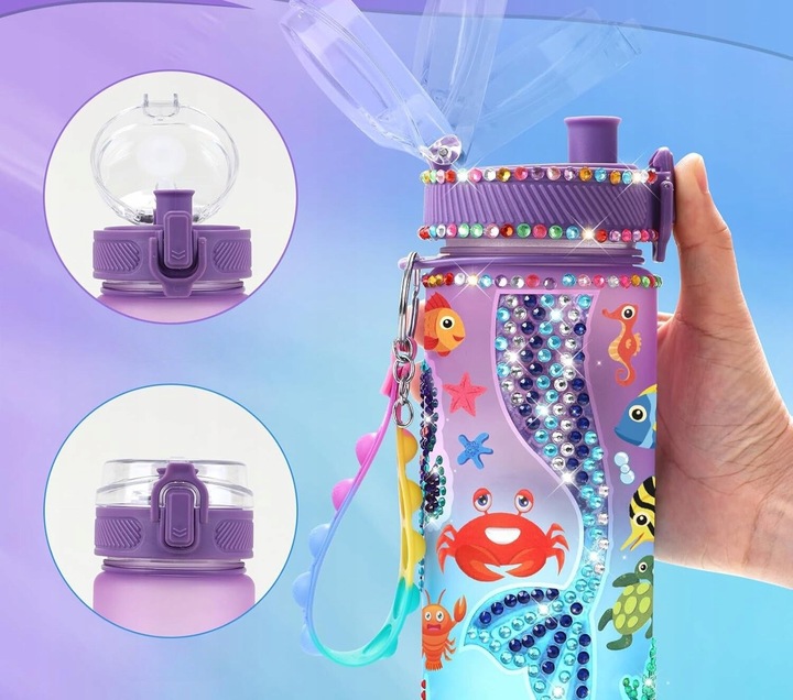 Zestaw Kreatywny Plastyczny Artystyczny Haft Diamentowy Butelka Ozdabiania