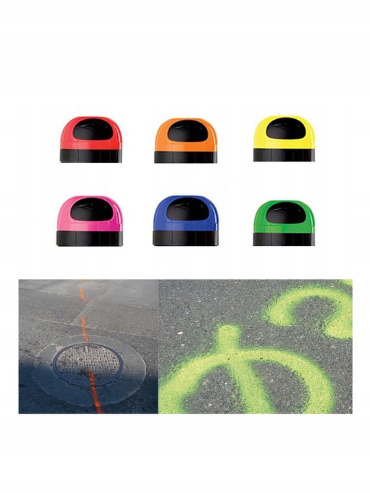 Farba geodezyjna spray SOPPEC TRACK MARKER FLUO 12szt. do znakowania