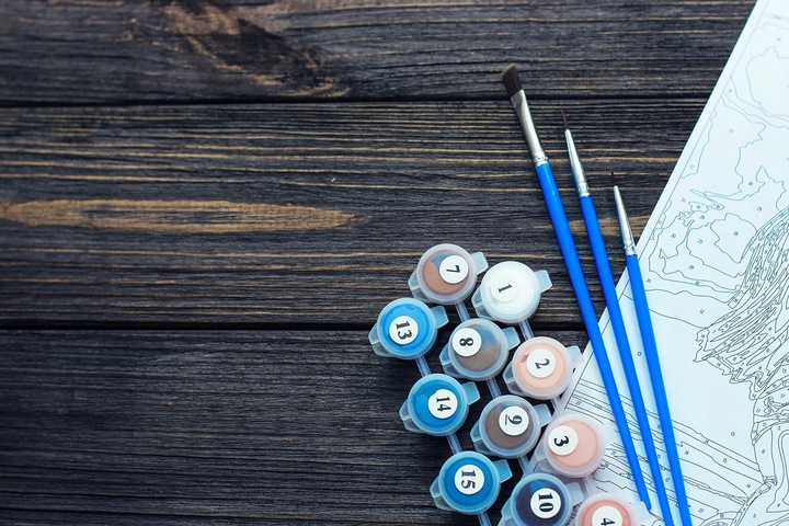 MALOWANIE PO NUMERACH Z RAMĄ Obrazy Do Malowania Po numerach OBRAZ 40x50