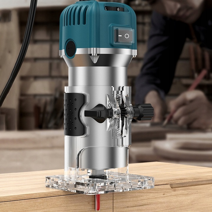 Frezarka górnowrzecionowa 800 W,metalowy korpus,niebieskie