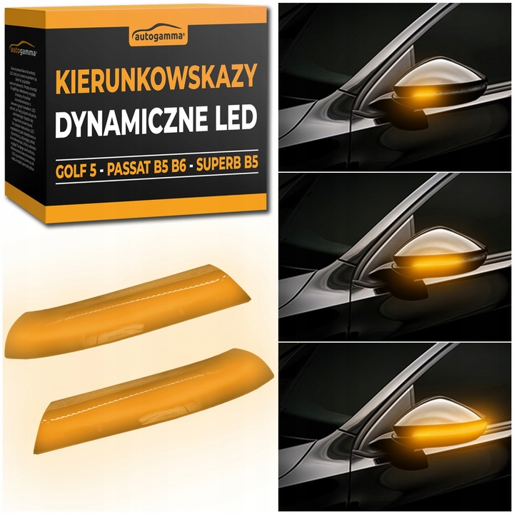 Kierunkowskazy LED Dynamiczne VW Golf Passat B5 B6 Seat Skoda 1K0949101