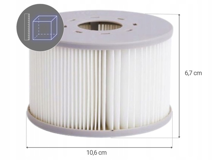 Filtr Do Pompy Spa LF90 Wkład Wymienny MSpa - 2 sztuki - MODEL 2025