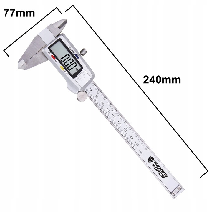 Suwmiarka elektroniczna ZE STALI NIERDZEWNEJ cyfrowa DOKŁADNA 0-150mm