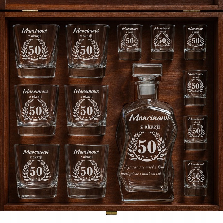 Zestaw Karafka na 18 30 40 50 Urodziny PREZENT