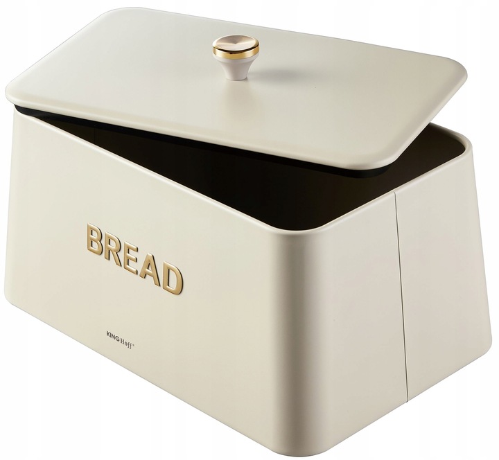 Chlebak KING Hoff KH-1950 kremowy metalowy elegancki design Pieczywo