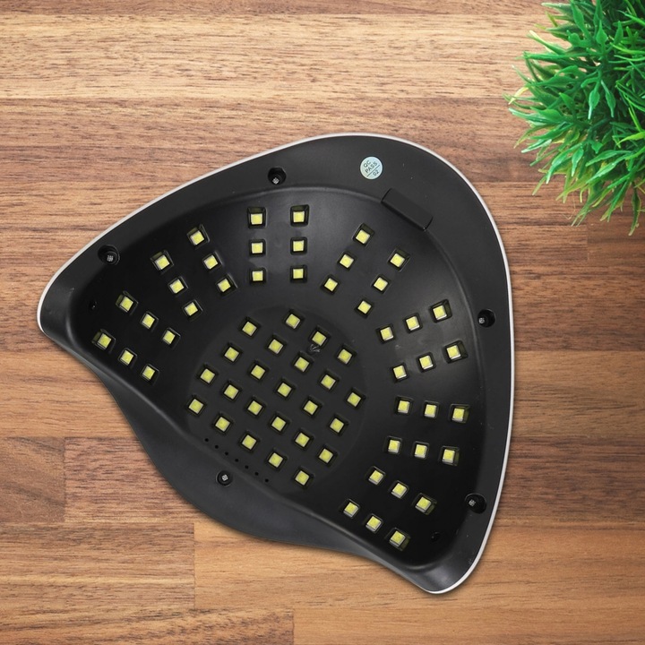 LAMPA UV DO PAZNOKCI LED 180W DO HYBRYD ŻELI MOCNA SUN X7 MAX BIAŁA LCD