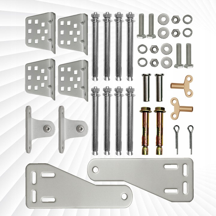 Napęd bramy dwuskrzydłowej WIFI ZESTAW 2x2m 400kg + 4 piloty + lampa LED