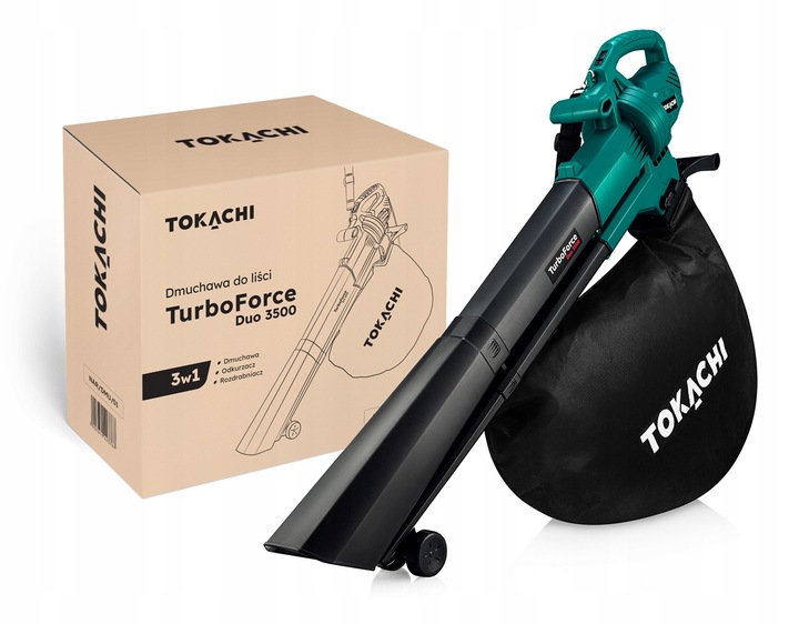 DMUCHAWA ELEKTRYCZNA DO LIŚCI 3500W OGRODOWA 3W1 ODKURZACZ