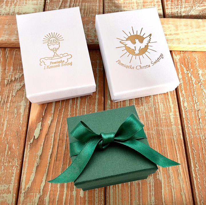 Łańcuszek srebrny medalik komunijny Matka Boska 925 dla dziewczynki chrzest