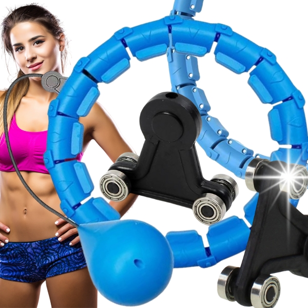HULA HOP Z OBCIĄŻENIEM ODCHUDZAJĄCE OBCIĄZNIKIEM I WYPUSTKAMI SMART HULAHOP