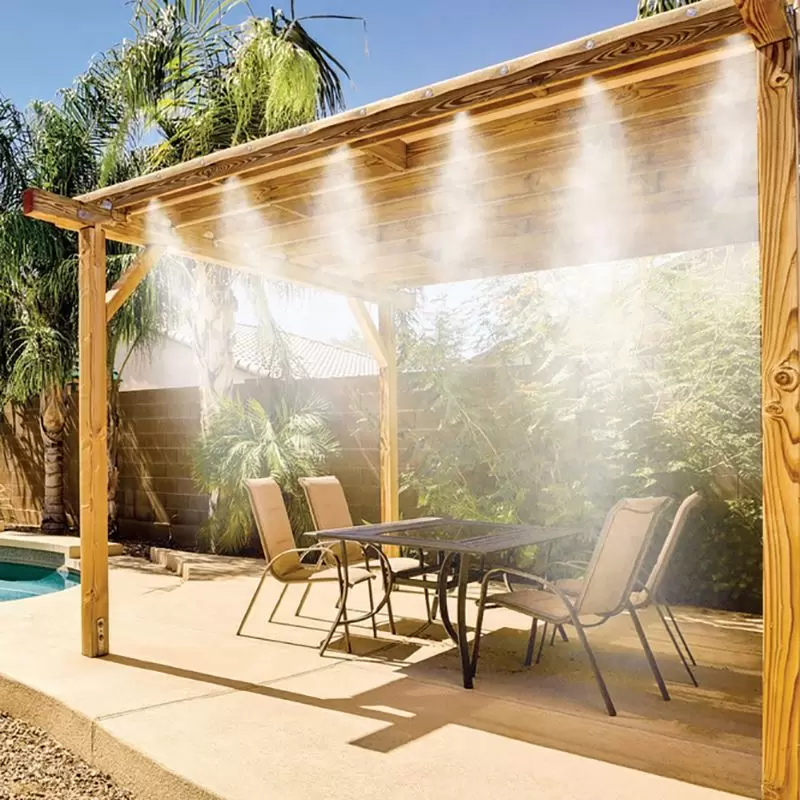 KURTYNA WODNA MGIEŁKA ZRASZACZ 20M OGRÓD KLIMA ZESTAW DO NAWADNIANIA 10DYSZ