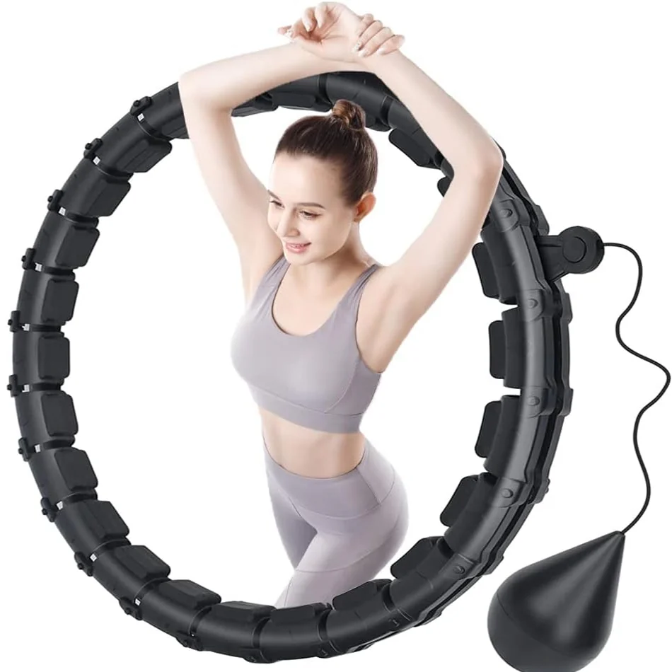 HULA HOP Z OBCIĄŻENIEM ODCHUDZAJĄCE OBCIĄZNIKIEM I WYPUSTKAMI SMART HULAHOP