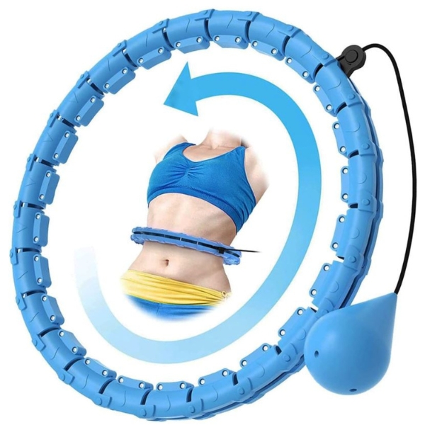 HULA HOP Z OBCIĄŻENIEM ODCHUDZAJĄCE OBCIĄZNIKIEM I WYPUSTKAMI SMART HULAHOP