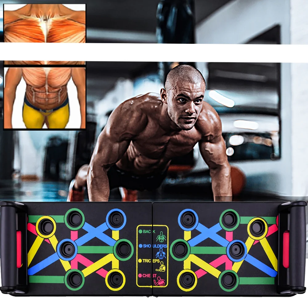 WIELOFUNKCYJNA DESKA DO POMPEK, DESKA PUSH-UP DESKA DO ĆWICZEŃ Z UCHWYTAMI