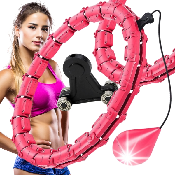 HULA HOP Z OBCIĄŻENIEM I FUNKCJA MASAŻU ODCHUDZAJĄCE Z ŁOŻYSKIEM SMART FIT