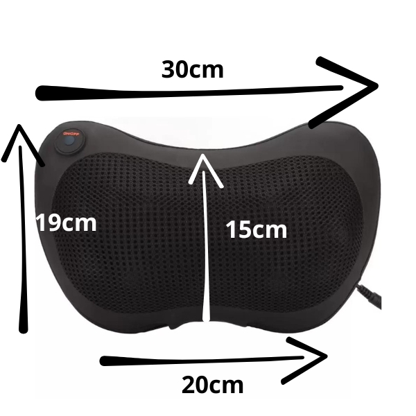 PODUSZKA MASUJĄCA SHIATSU Z FUNKCJĄ PODGRZEWANIA MASAŻER SZYJI KARKU GŁOWY