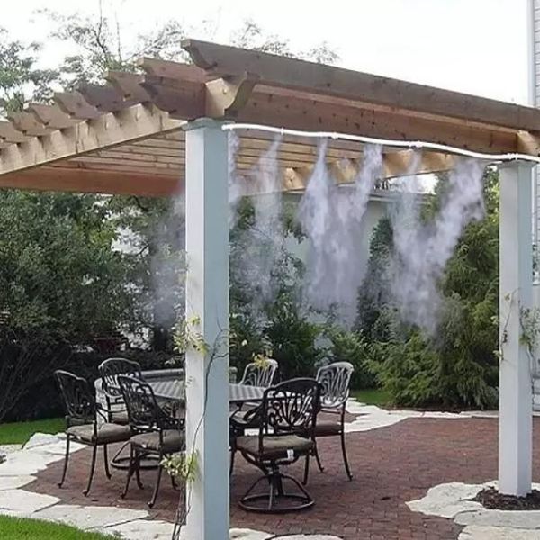 KURTYNA WODNA MGIEŁKA ZRASZACZ 20M OGRÓD KLIMA ZESTAW DO NAWADNIANIA 10DYSZ