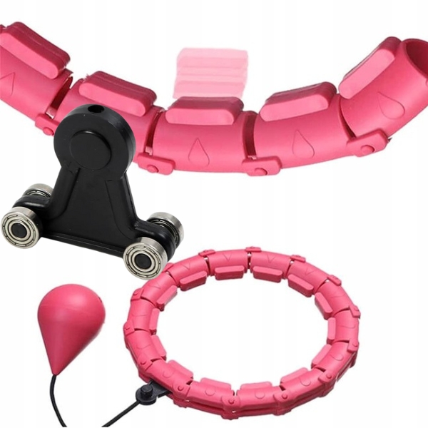 HULA HOP Z OBCIĄŻENIEM I FUNKCJA MASAŻU ODCHUDZAJĄCE Z ŁOŻYSKIEM SMART FIT