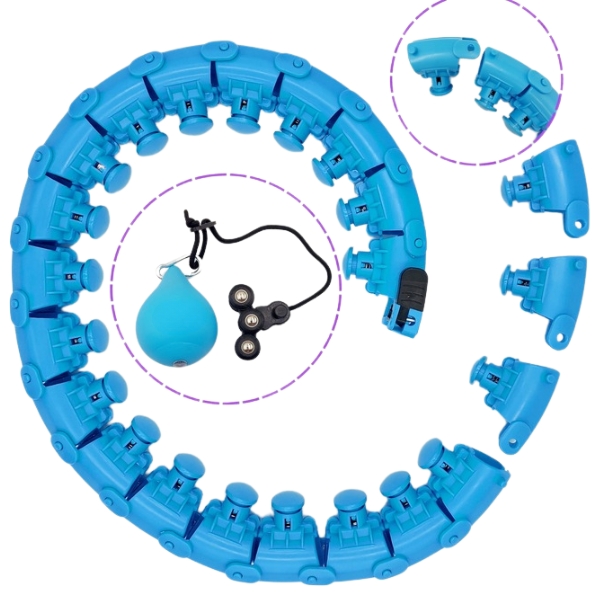 HULA HOP Z OBCIĄŻENIEM I FUNKCJA MASAŻU ODCHUDZAJĄCE Z WYPUSTKAMI SMART FIT