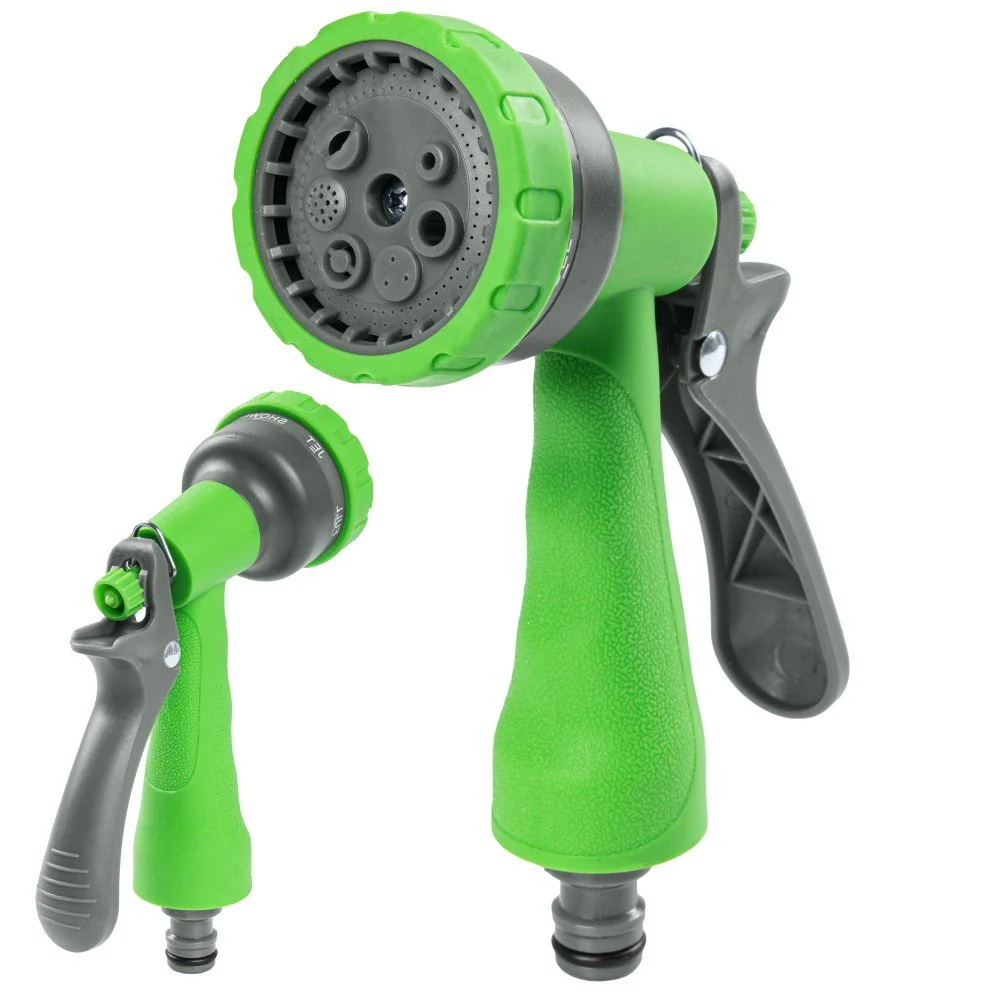 MOCNY PISTOLET ZRASZACZ OGRODOWY WĄŻ DO PODLEWANIA 7 FUNKCJI BLOKADA JAKOŚĆ