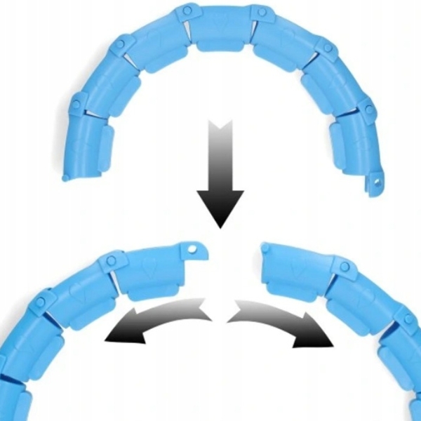 HULA HOP Z OBCIĄŻENIEM ODCHUDZAJĄCE OBCIĄZNIKIEM I WYPUSTKAMI SMART HULAHOP