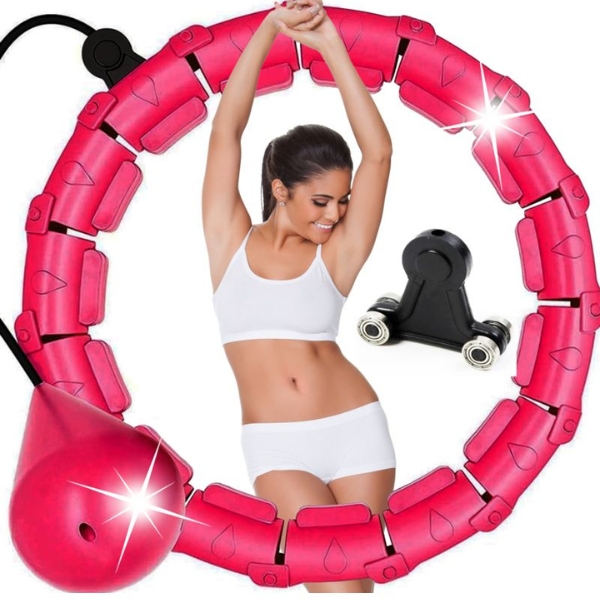 HULA HOP Z OBCIĄŻENIEM I FUNKCJA MASAŻU ODCHUDZAJĄCE Z ŁOŻYSKIEM SMART FIT