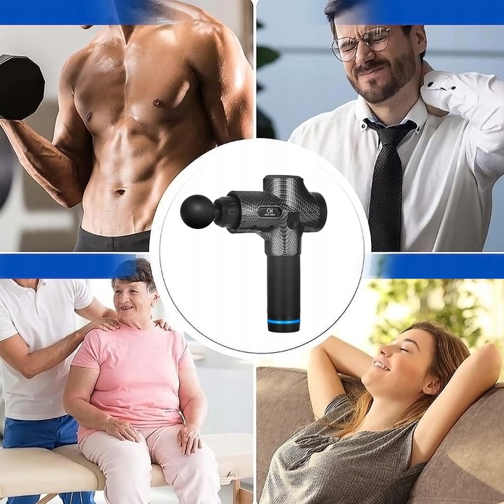 PISTOLET DO MASAŻU MASAŻER DO PLECÓW CIAŁA ANTYCELLULITOWY MASAŻER DO NÓG